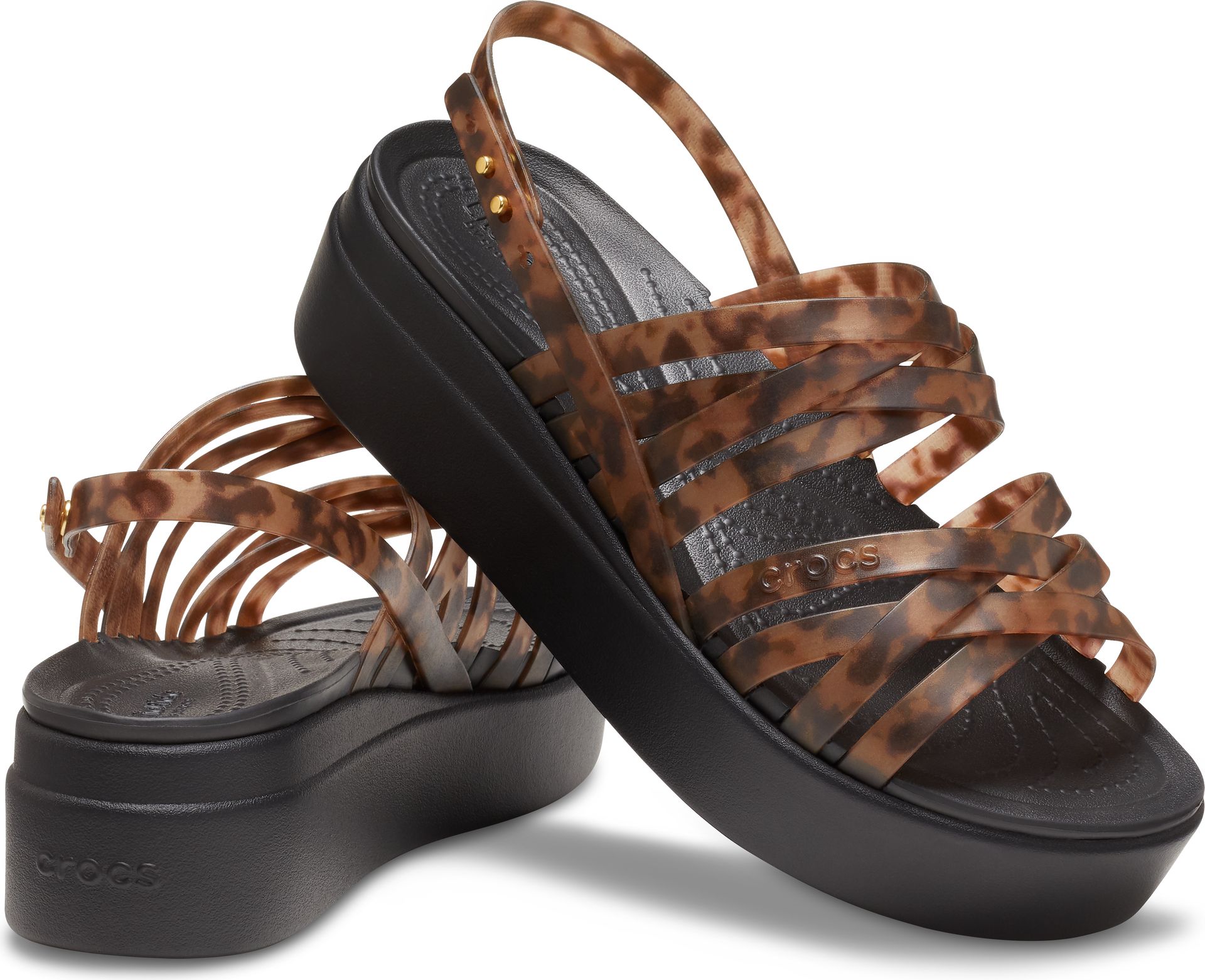 Crocs™ Brooklyn Tort Strappy Sandal Low Open24ee 7754